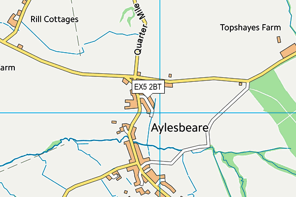 EX5 2BT map - OS VectorMap District (Ordnance Survey) EX5 2BT map - OS VectorMap District (Ordnance Survey)