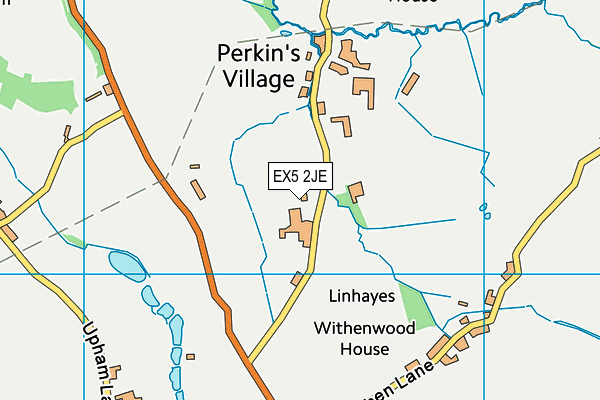 EX5 2JE map - OS VectorMap District (Ordnance Survey) EX5 2JE map - OS VectorMap District (Ordnance Survey)