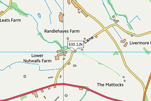 EX5 2JN map - OS VectorMap District (Ordnance Survey) EX5 2JN map - OS VectorMap District (Ordnance Survey)