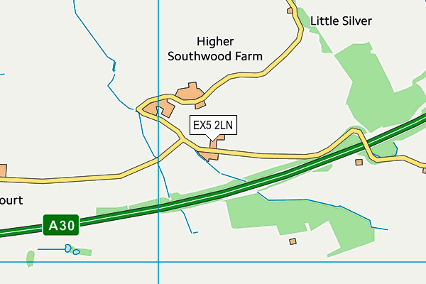 EX5 2LN map - OS VectorMap District (Ordnance Survey) EX5 2LN map - OS VectorMap District (Ordnance Survey)