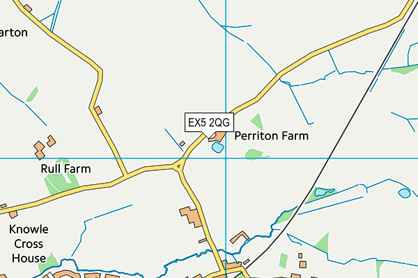 EX5 2QG map - OS VectorMap District (Ordnance Survey) EX5 2QG map - OS VectorMap District (Ordnance Survey)