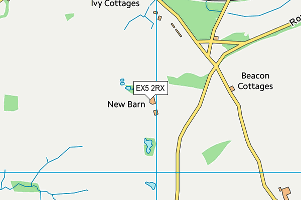 EX5 2RX map - OS VectorMap District (Ordnance Survey) EX5 2RX map - OS VectorMap District (Ordnance Survey)
