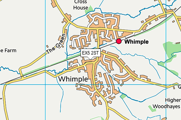 EX5 2ST map - OS VectorMap District (Ordnance Survey) EX5 2ST map - OS VectorMap District (Ordnance Survey)