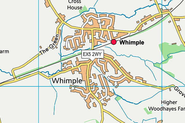 EX5 2WY map - OS VectorMap District (Ordnance Survey) EX5 2WY map - OS VectorMap District (Ordnance Survey)