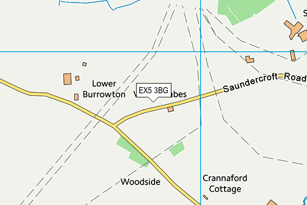 EX5 3BG map - OS VectorMap District (Ordnance Survey) EX5 3BG map - OS VectorMap District (Ordnance Survey)