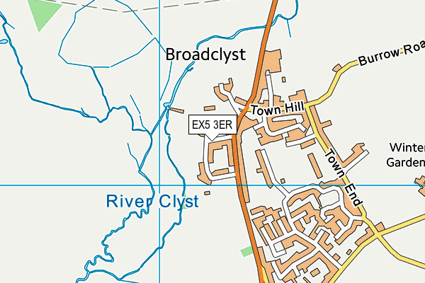 EX5 3ER map - OS VectorMap District (Ordnance Survey) EX5 3ER map - OS VectorMap District (Ordnance Survey)