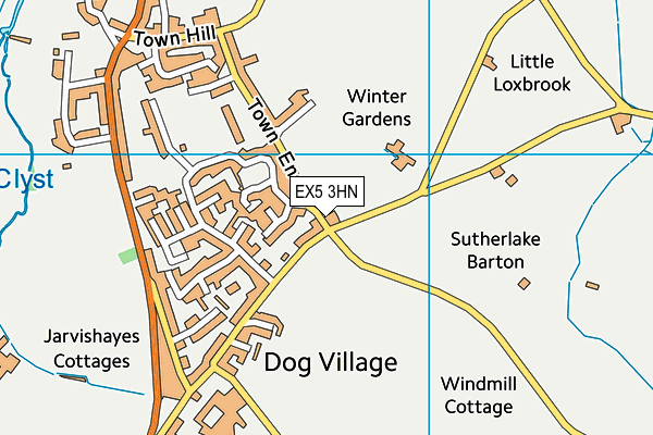 EX5 3HN map - OS VectorMap District (Ordnance Survey) EX5 3HN map - OS VectorMap District (Ordnance Survey)
