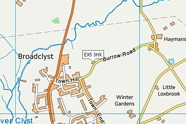 EX5 3HX map - OS VectorMap District (Ordnance Survey) EX5 3HX map - OS VectorMap District (Ordnance Survey)