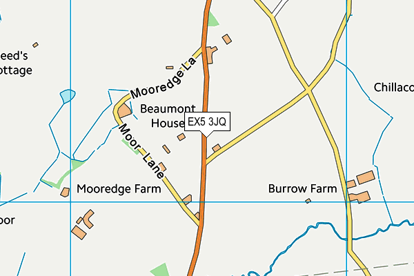 EX5 3JQ map - OS VectorMap District (Ordnance Survey) EX5 3JQ map - OS VectorMap District (Ordnance Survey)