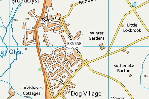 EX5 3NE map - OS VectorMap District (Ordnance Survey) EX5 3NE map - OS VectorMap District (Ordnance Survey)