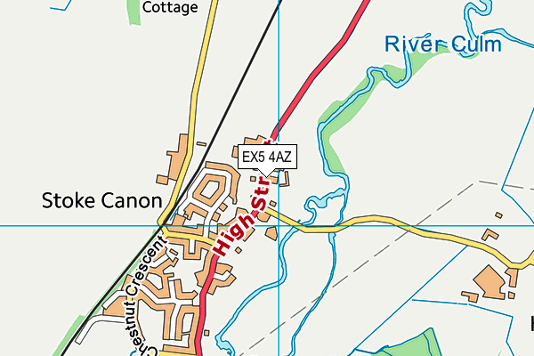 EX5 4AZ map - OS VectorMap District (Ordnance Survey) EX5 4AZ map - OS VectorMap District (Ordnance Survey)