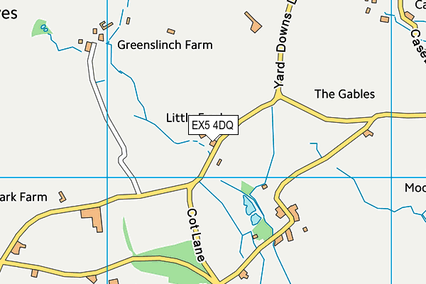 EX5 4DQ map - OS VectorMap District (Ordnance Survey) EX5 4DQ map - OS VectorMap District (Ordnance Survey)