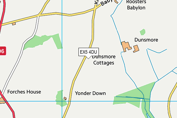 EX5 4DU map - OS VectorMap District (Ordnance Survey) EX5 4DU map - OS VectorMap District (Ordnance Survey)