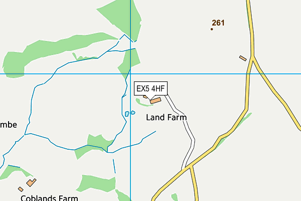 EX5 4HF map - OS VectorMap District (Ordnance Survey) EX5 4HF map - OS VectorMap District (Ordnance Survey)