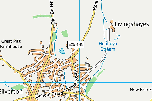EX5 4HN map - OS VectorMap District (Ordnance Survey) EX5 4HN map - OS VectorMap District (Ordnance Survey)