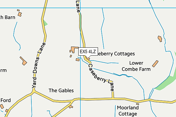 EX5 4LZ map - OS VectorMap District (Ordnance Survey) EX5 4LZ map - OS VectorMap District (Ordnance Survey)