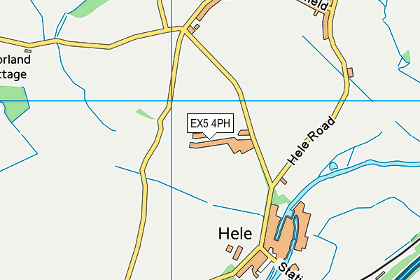 EX5 4PH map - OS VectorMap District (Ordnance Survey) EX5 4PH map - OS VectorMap District (Ordnance Survey)