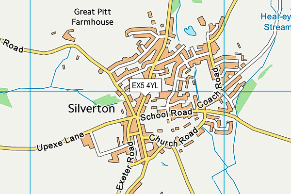 EX5 4YL map - OS VectorMap District (Ordnance Survey) EX5 4YL map - OS VectorMap District (Ordnance Survey)