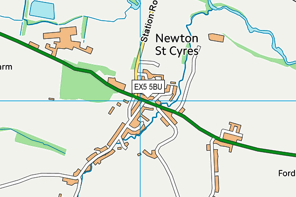EX5 5BU map - OS VectorMap District (Ordnance Survey) EX5 5BU map - OS VectorMap District (Ordnance Survey)