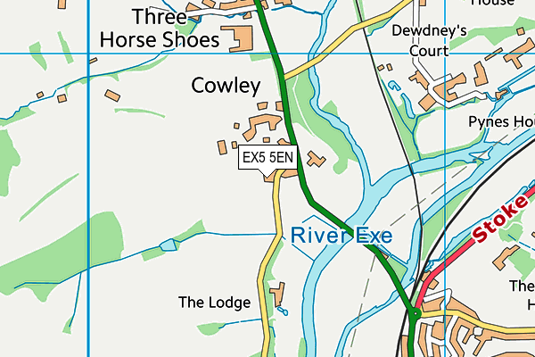 EX5 5EN map - OS VectorMap District (Ordnance Survey) EX5 5EN map - OS VectorMap District (Ordnance Survey)
