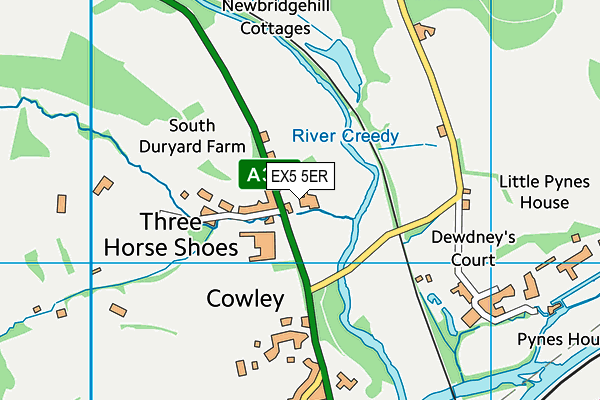 EX5 5ER map - OS VectorMap District (Ordnance Survey) EX5 5ER map - OS VectorMap District (Ordnance Survey)