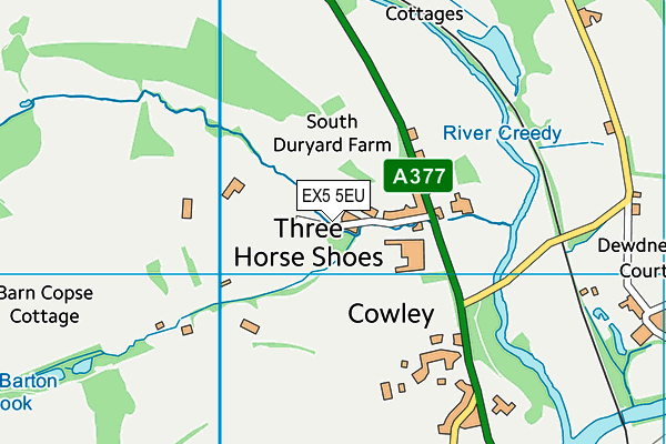 EX5 5EU map - OS VectorMap District (Ordnance Survey) EX5 5EU map - OS VectorMap District (Ordnance Survey)