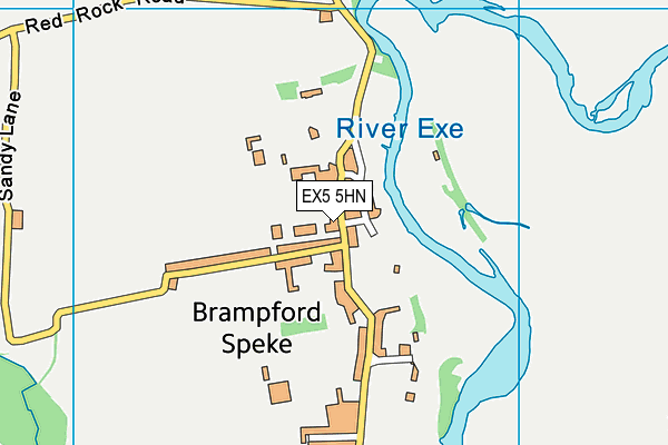 EX5 5HN map - OS VectorMap District (Ordnance Survey) EX5 5HN map - OS VectorMap District (Ordnance Survey)