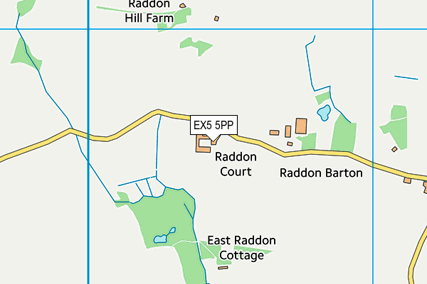 EX5 5PP map - OS VectorMap District (Ordnance Survey) EX5 5PP map - OS VectorMap District (Ordnance Survey)