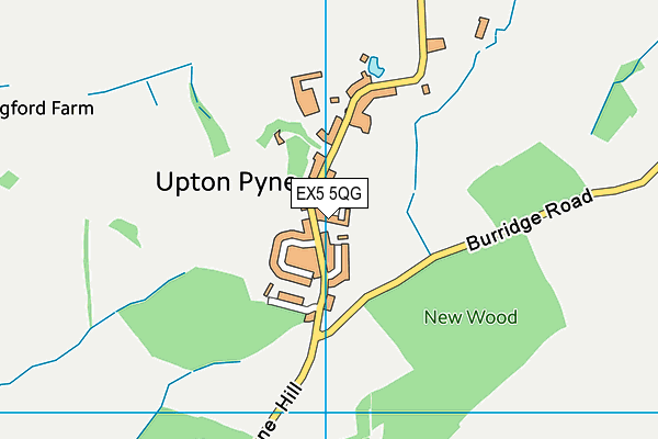 EX5 5QG map - OS VectorMap District (Ordnance Survey) EX5 5QG map - OS VectorMap District (Ordnance Survey)