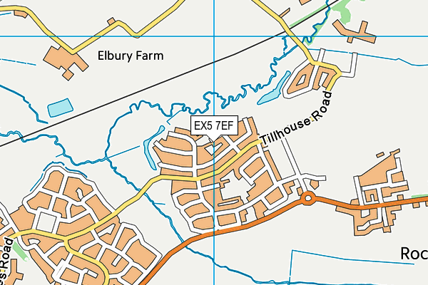 EX5 7EF map - OS VectorMap District (Ordnance Survey) EX5 7EF map - OS VectorMap District (Ordnance Survey)