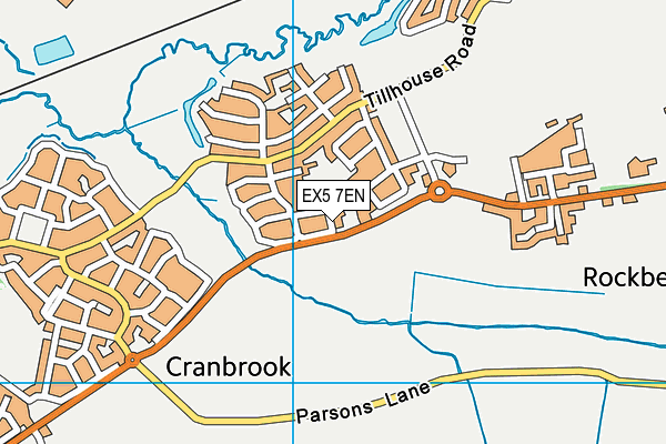 EX5 7EN map - OS VectorMap District (Ordnance Survey) EX5 7EN map - OS VectorMap District (Ordnance Survey)