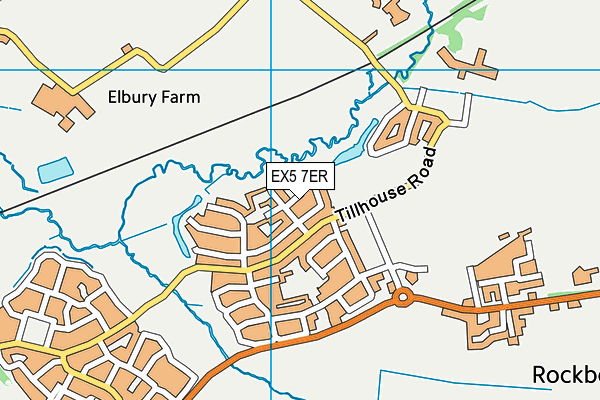 EX5 7ER map - OS VectorMap District (Ordnance Survey) EX5 7ER map - OS VectorMap District (Ordnance Survey)