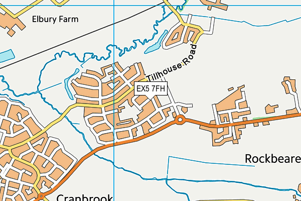 EX5 7FH map - OS VectorMap District (Ordnance Survey) EX5 7FH map - OS VectorMap District (Ordnance Survey)