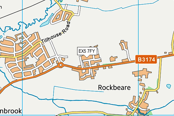 EX5 7FY map - OS VectorMap District (Ordnance Survey) EX5 7FY map - OS VectorMap District (Ordnance Survey)