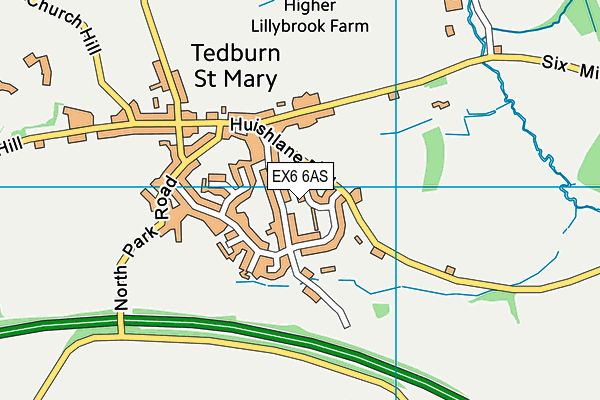 EX6 6AS map - OS VectorMap District (Ordnance Survey) EX6 6AS map - OS VectorMap District (Ordnance Survey)