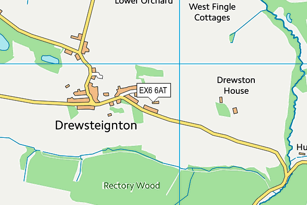 EX6 6AT map - OS VectorMap District (Ordnance Survey) EX6 6AT map - OS VectorMap District (Ordnance Survey)
