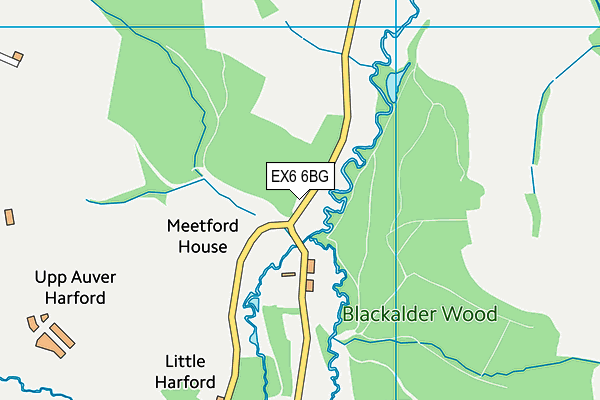 EX6 6BG map - OS VectorMap District (Ordnance Survey) EX6 6BG map - OS VectorMap District (Ordnance Survey)