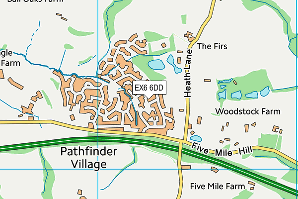EX6 6DD map - OS VectorMap District (Ordnance Survey) EX6 6DD map - OS VectorMap District (Ordnance Survey)
