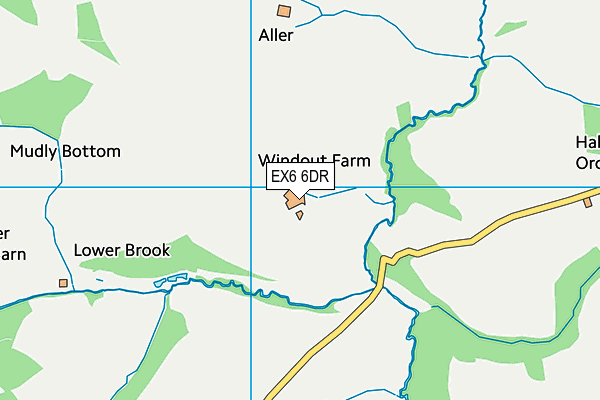 EX6 6DR map - OS VectorMap District (Ordnance Survey) EX6 6DR map - OS VectorMap District (Ordnance Survey)