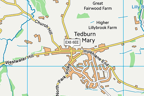 EX6 6EE map - OS VectorMap District (Ordnance Survey) EX6 6EE map - OS VectorMap District (Ordnance Survey)