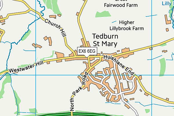 EX6 6EG map - OS VectorMap District (Ordnance Survey) EX6 6EG map - OS VectorMap District (Ordnance Survey)