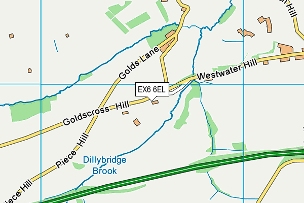EX6 6EL map - OS VectorMap District (Ordnance Survey) EX6 6EL map - OS VectorMap District (Ordnance Survey)