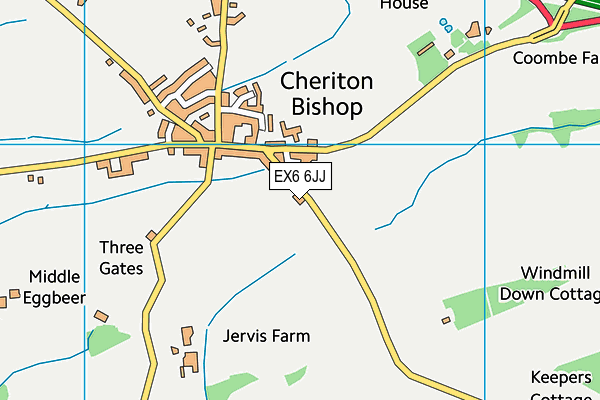 EX6 6JJ map - OS VectorMap District (Ordnance Survey) EX6 6JJ map - OS VectorMap District (Ordnance Survey)