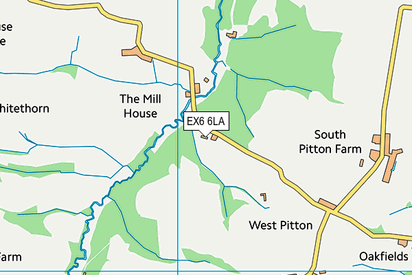 EX6 6LA map - OS VectorMap District (Ordnance Survey) EX6 6LA map - OS VectorMap District (Ordnance Survey)