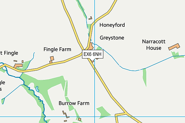 EX6 6NH map - OS VectorMap District (Ordnance Survey) EX6 6NH map - OS VectorMap District (Ordnance Survey)