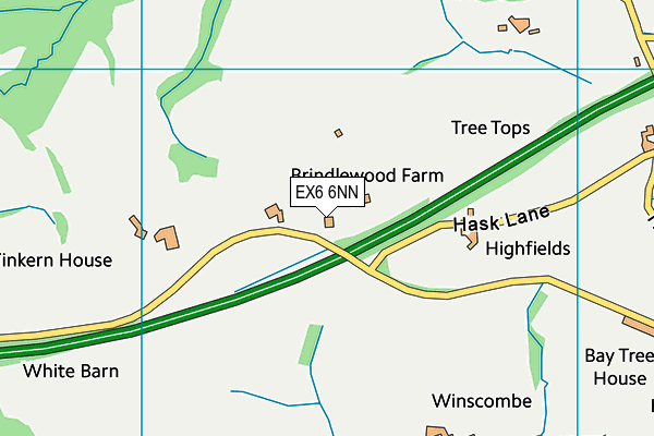 EX6 6NN map - OS VectorMap District (Ordnance Survey)