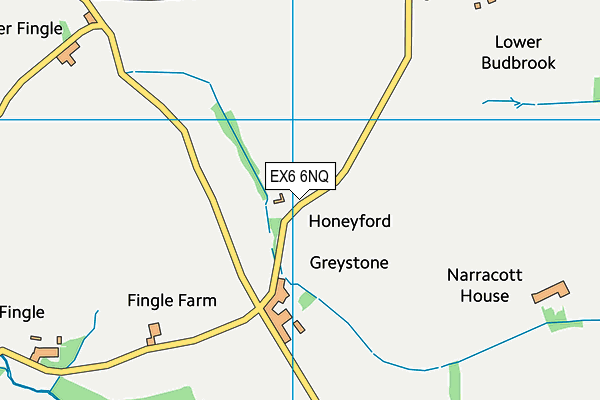 EX6 6NQ map - OS VectorMap District (Ordnance Survey) EX6 6NQ map - OS VectorMap District (Ordnance Survey)