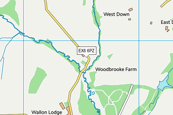 EX6 6PZ map - OS VectorMap District (Ordnance Survey) EX6 6PZ map - OS VectorMap District (Ordnance Survey)