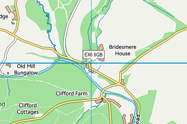 EX6 6QB map - OS VectorMap District (Ordnance Survey) EX6 6QB map - OS VectorMap District (Ordnance Survey)