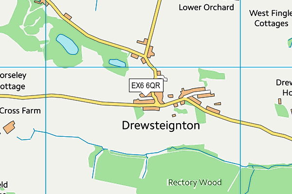 EX6 6QR map - OS VectorMap District (Ordnance Survey) EX6 6QR map - OS VectorMap District (Ordnance Survey)
